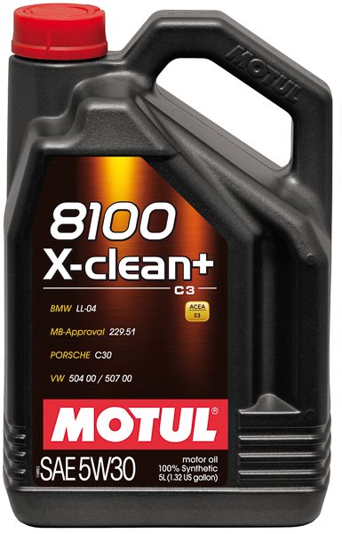 Sintētiska motoreļļa MOTUL 8100 X-clean+ 5W-30, 5l