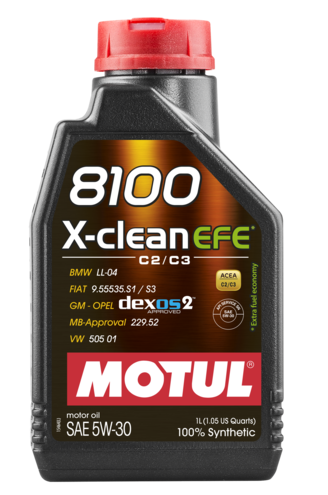 Масло моторное синтетическое MOTUL 8100 X-CLEAN EFE 5W-30, 1л